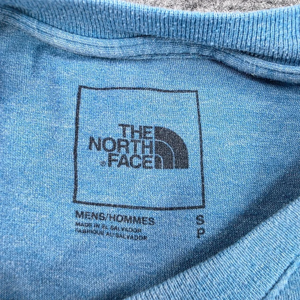 The‎ North Face Mens T Shirt Blue Short Sleeve Logo Graphic Tee Size Small